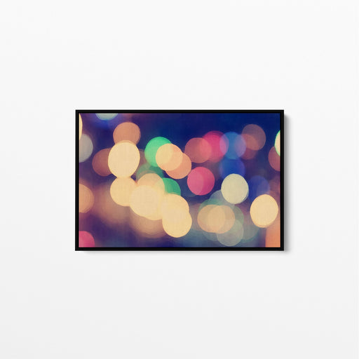 City Lights - Bokeh Abstract Original Stretched Canvas Wall Art Print, Wall Art, Ozark Home 