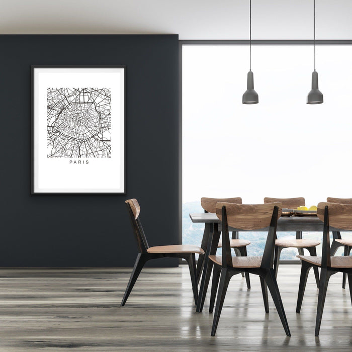 City Maps - 360 Cities Round The World - Wall Art Print s