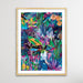 Colour Jungle In Blue and Purple - Colourful Jungle Canvas or Art Print, Wall Art, Ozark Home 