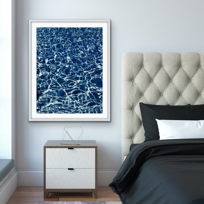 Cool Water - Blue Pool Photographic Print on Paper and Canvas