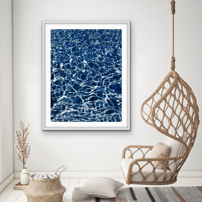 Cool Water - Blue Pool Photographic Print on Paper and Canvas