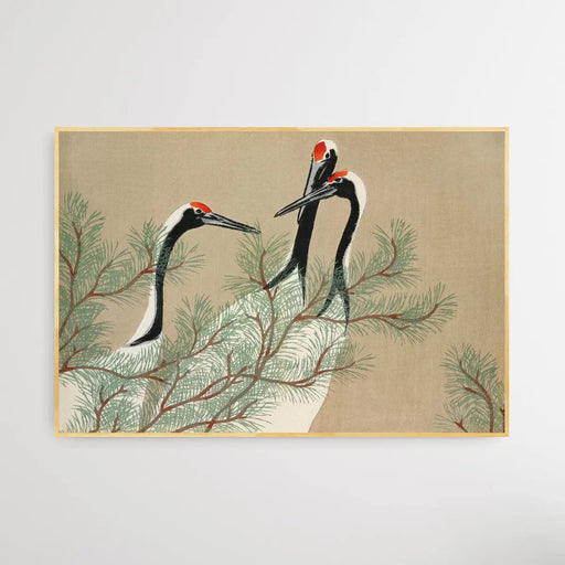 Cranes (1909) by Kamisaka Sekka, Wall Art, Ozark Home 