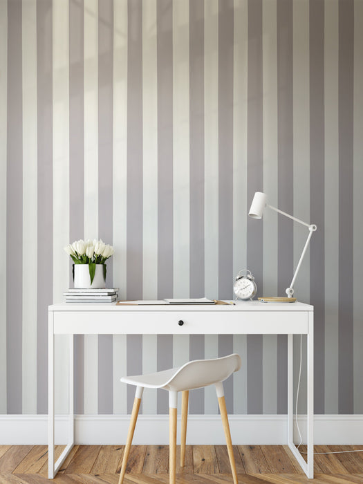 Custom-Coloured Thick Stripe Wallpaper - Choose Your Own Colour