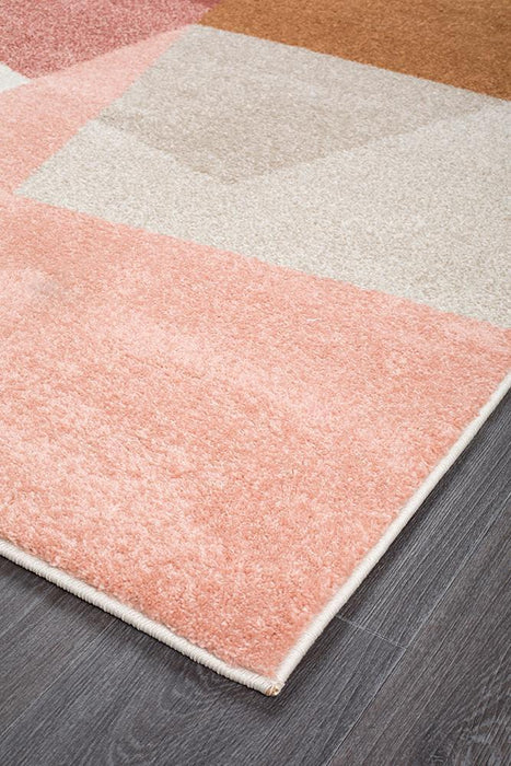 Demre Blush Geometric Contemporary Rug, Rugs, Ozark Home 