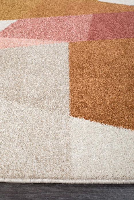 Demre Blush Geometric Contemporary Rug, Rugs, Ozark Home 