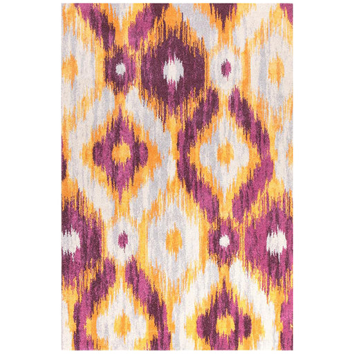 Demre Aubergine Burst Contemporary Rug, Rugs, Ozark Home 