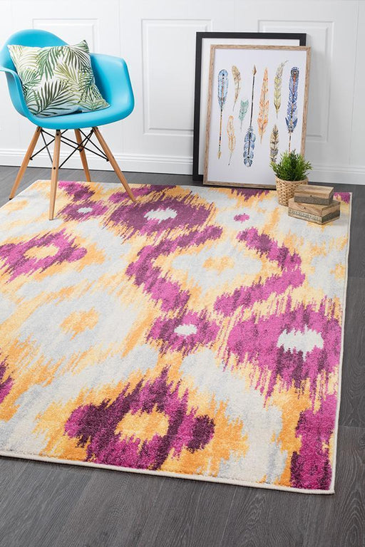 Demre Aubergine Burst Contemporary Rug, Rugs, Ozark Home 