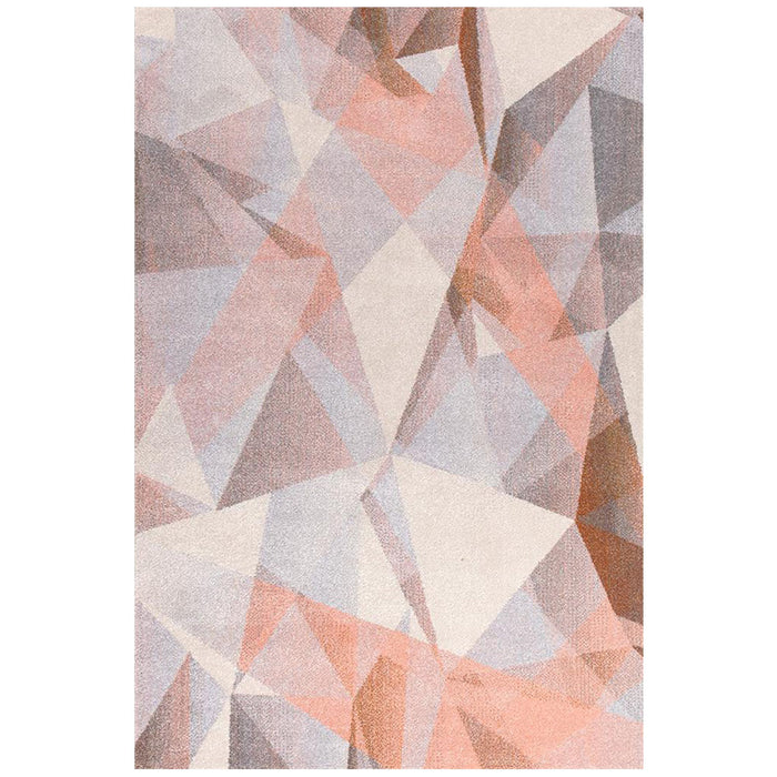 Demre Blush Faceted Triangle Contemporary Rug, Rugs, Ozark Home 