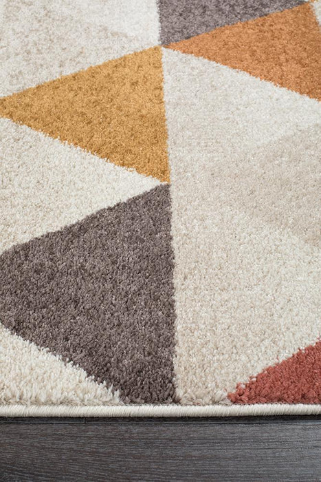 Demre Blush Inverted Triangle Contemporary Runner Rug, Rugs, Ozark Home 