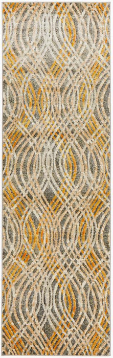 Dalaman Charcoal Waves Contemporary Rug, Rugs, Ozark Home 