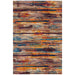 Dalaman Raspberry Geometric Line Contemporary Rug, Rugs, Ozark Home 