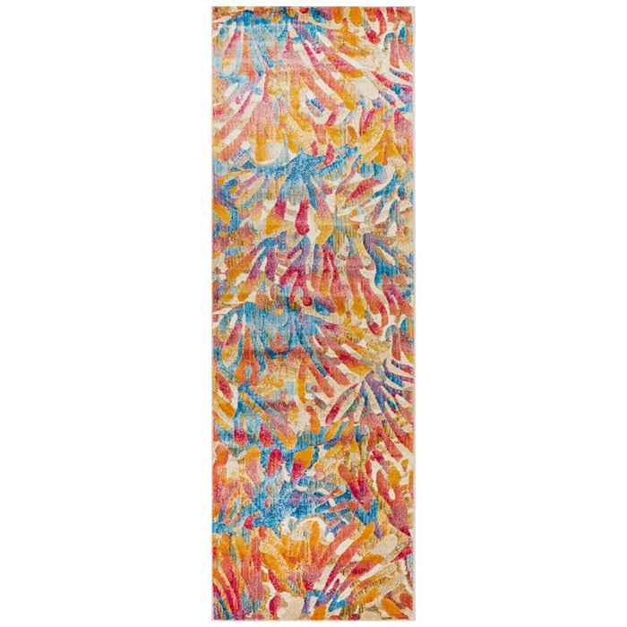 Dalaman Tropical Explosion Contemporary Runner Rug, Rugs, Ozark Home 