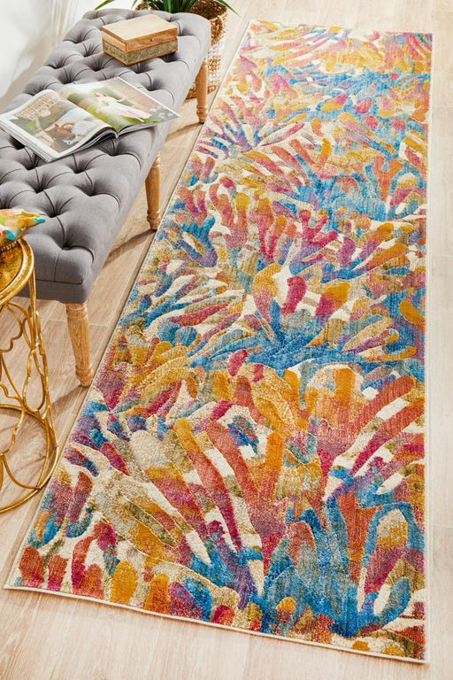 Dalaman Tropical Explosion Contemporary Runner Rug, Rugs, Ozark Home 