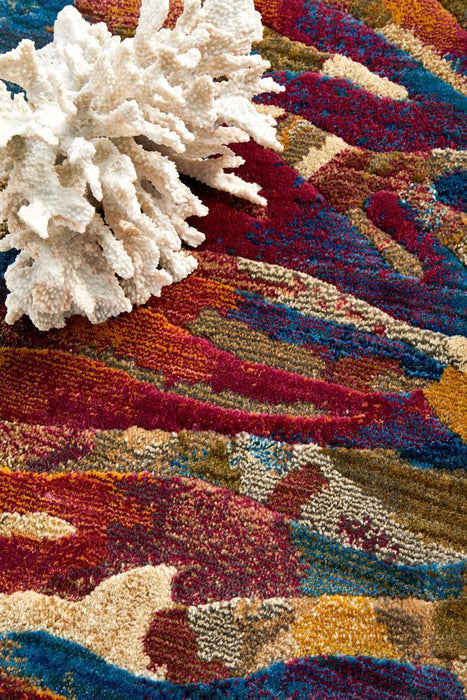 Dalaman Tropical Explosion Contemporary Rug, Rugs, Ozark Home 