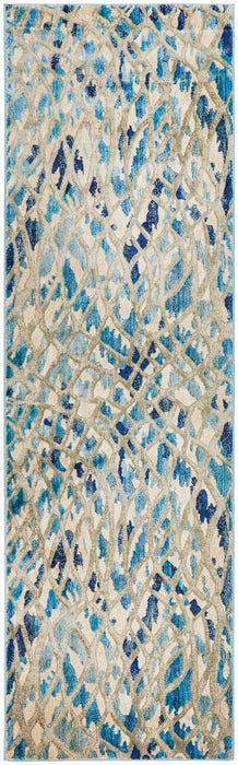 Dalaman Blue Stream Contemporary Rug, Rugs, Ozark Home 