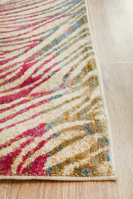 Dalaman Multicoloured Prism Contemporary Runner Rug, Rugs, Ozark Home 