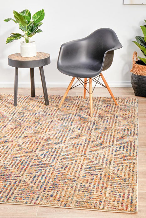 Dalaman Multicoloured Triangle Contemporary Rug, Rugs, Ozark Home 