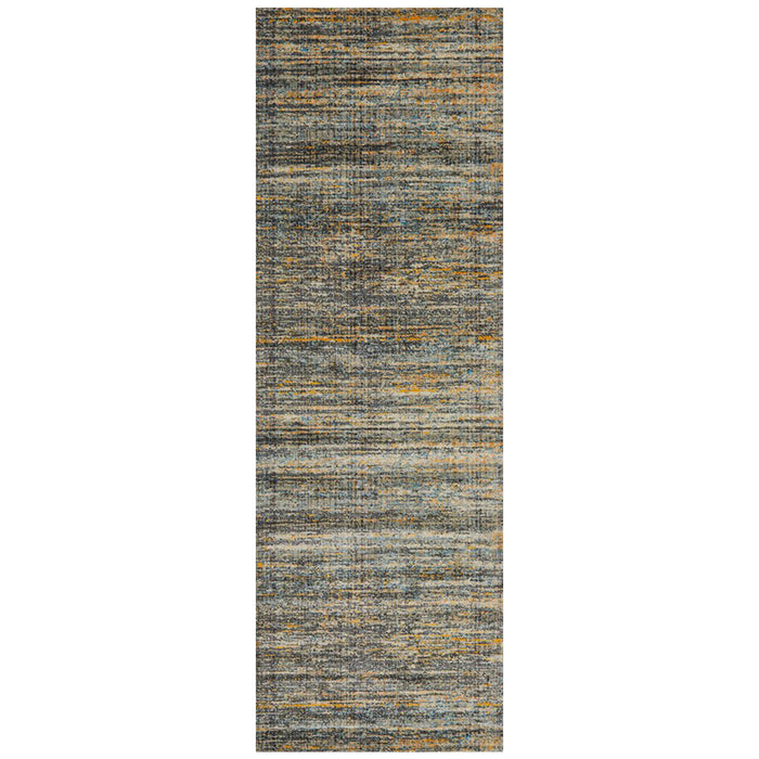 Dalaman Slate Abstract Contemporary Runner Rug, Rugs, Ozark Home 