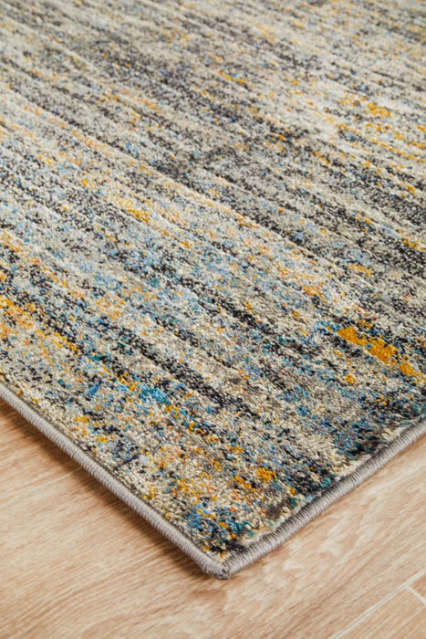 Dalaman Slate Abstract Contemporary Runner Rug, Rugs, Ozark Home 