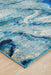 Dalaman Indigo Abstract Wave Contemporary Runner Rug, Rugs, Ozark Home 