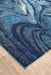 Dalaman Indigo Abstract Wave Contemporary Rug, Rugs, Ozark Home 