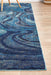 Dalaman Indigo Abstract Wave Contemporary Rug, Rugs, Ozark Home 