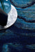 Dalaman Indigo Abstract Wave Contemporary Rug, Rugs, Ozark Home 