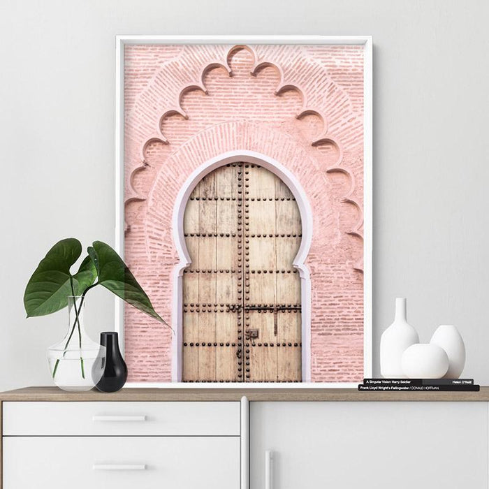 Blushing Arch Doorway Marrakech - Art Print, Wall Art, Ozark Home 