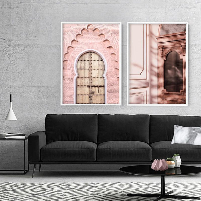 Blushing Arch Doorway Marrakech - Art Print, Wall Art, Ozark Home 