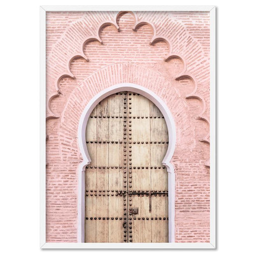 Blushing Arch Doorway Marrakech - Art Print, Wall Art, Ozark Home 