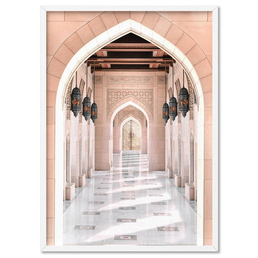 Moroccan Arch Entryway in Blush - Art Print, Wall Art, Ozark Home 