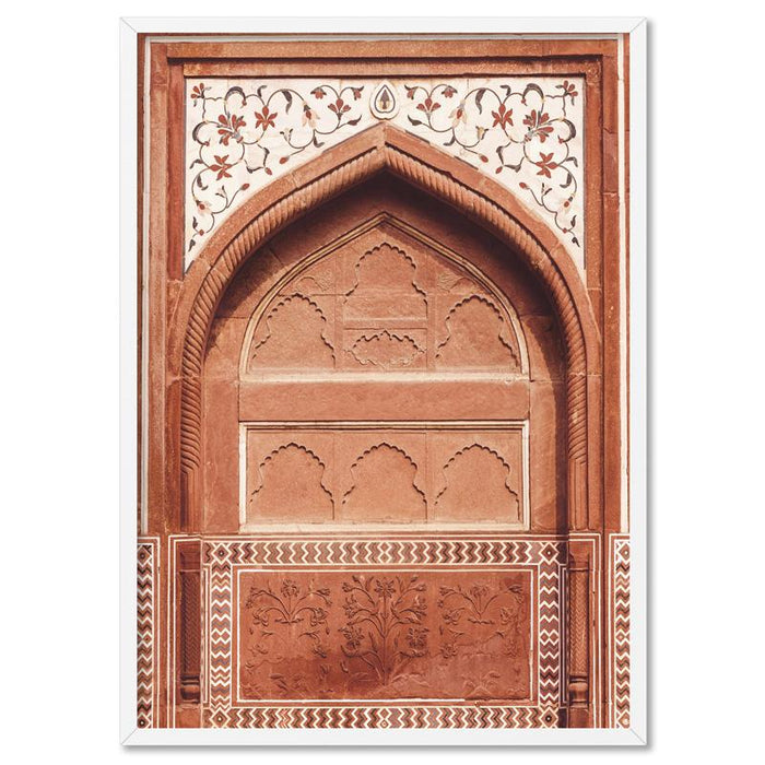 Burnt Orange Arch Old Jaipur - Art Print, Wall Art, Ozark Home 