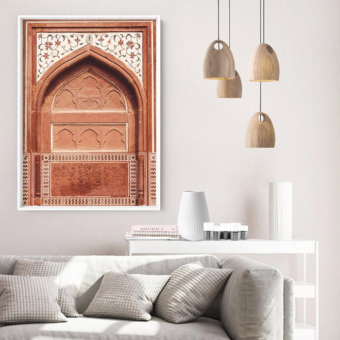 Burnt Orange Arch Old Jaipur - Art Print, Wall Art, Ozark Home 