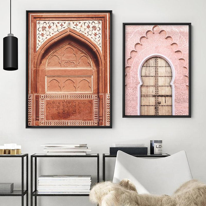 Burnt Orange Arch Old Jaipur - Art Print, Wall Art, Ozark Home 