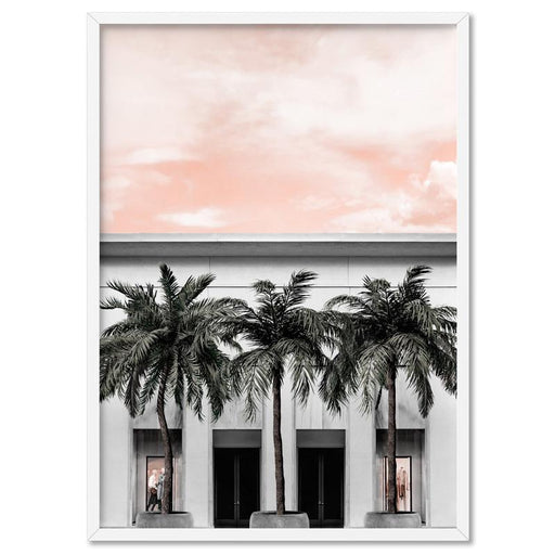 Miami Palms on South Beach - Art Print, Wall Art, Ozark Home 