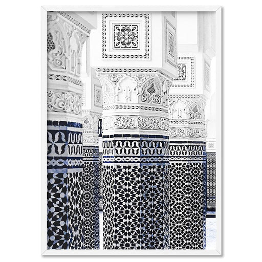 Oriental Luxury, Watercolour Pillars Morocco - Art Print, Wall Art, Ozark Home 