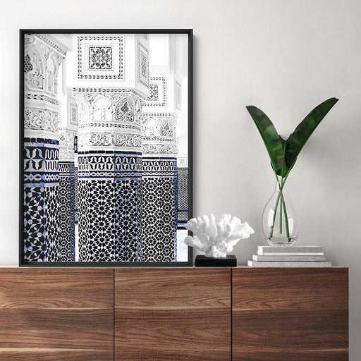 Oriental Luxury, Watercolour Pillars Morocco - Art Print, Wall Art, Ozark Home 