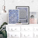 Hamptons Blue Tile Mosaic - Art Print, Wall Art, Ozark Home 