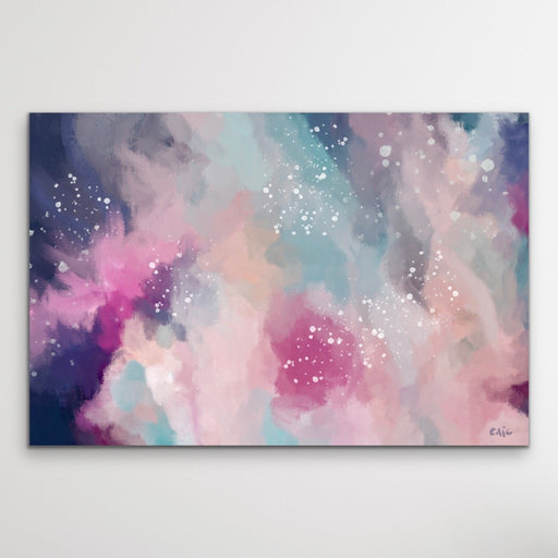 Dreamtime - Colourful Abstract Pink Blue Artwork Canvas Print, Wall Art, Ozark Home 