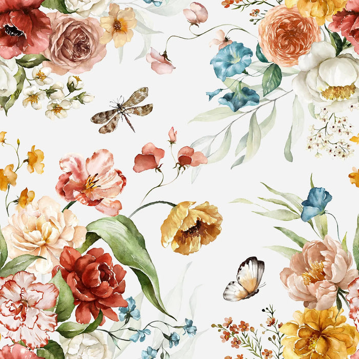 Dutch Florals - Light - Wallpaper