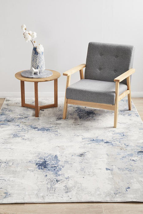 Esenyert Navy & Grey Mottled Pattern Contemporary Rug, Rugs, Ozark Home 