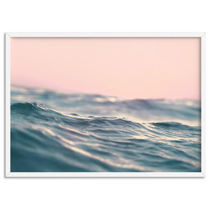 Soft Waves & Blush Sky - Art Print - Ozark Home