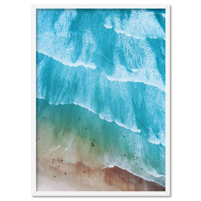 Aerial Summer Sea & Waves Landscape - Art Print - Ozark Home