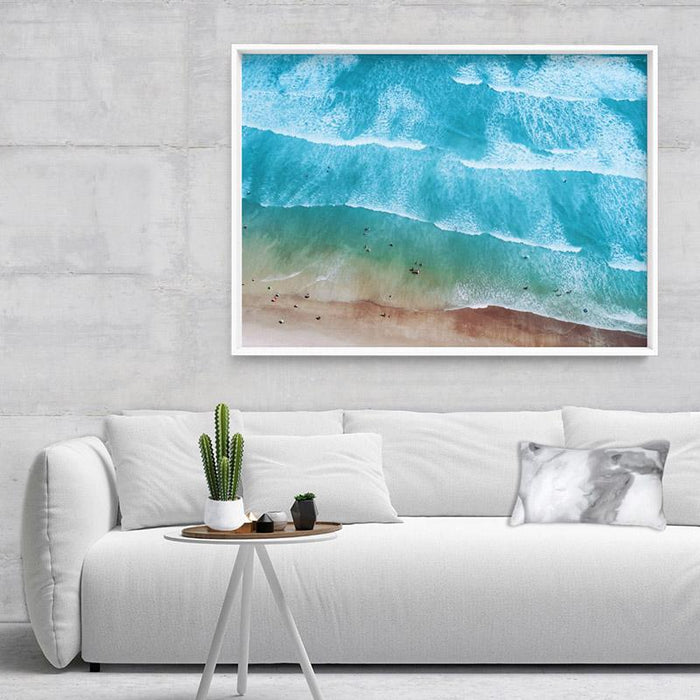 Aerial Summer Sea & Waves Landscape - Art Print - Ozark Home