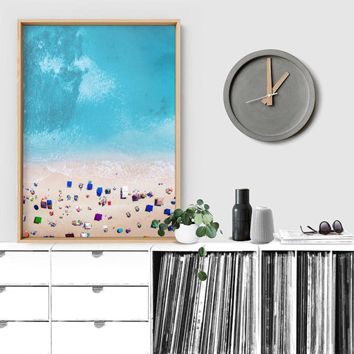 Aerial Beach Summer Day Out - Art Print - Ozark Home