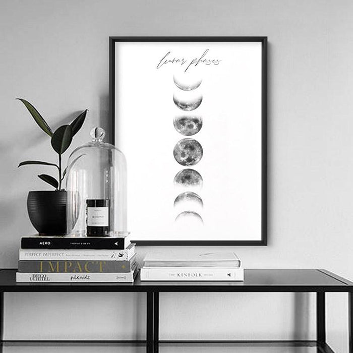 Lunar Moon Phases - Art Print - Ozark Home