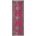 Erdek Pink Stonewashed Diamond Medallion Vintage Runner Rug, Rugs, Ozark Home 
