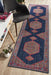 Erdek Navy Stonewashed Aztec Figaree Vintage Runner Rug, Rugs, Ozark Home 