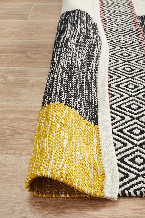 Ekma Multicoloured Unite Textured Wool Rug, Rugs, Ozark Home 