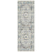 Ellora White Faded Transitional Medallion Contemporary Runner Rug, Rugs, Ozark Home 